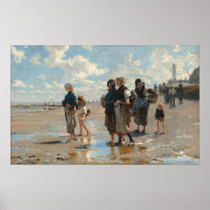 魚に設定 – John Sargentファインアートポスター ポスター