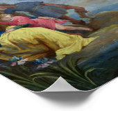 魚に説教するパドアの聖アンソニー ポスター (角)