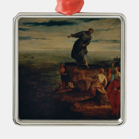 魚に説教するSt Anthony c.1580 メタルオーナメント (正面)