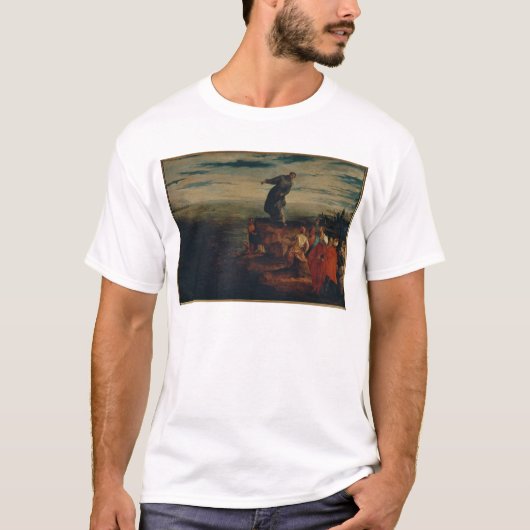 魚に説教するSt Anthony c.1580 Tシャツ (正面)