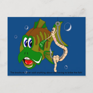 魚に賄賂を渡す ポストカード