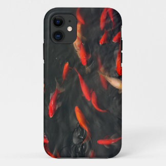 魚のいる池の写真とのiPhone 5の場合 iPhone 11 ケース