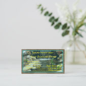 魚のいる池カード 名刺 (スタンド正面)