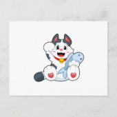 魚のいる猫 ポストカード (正面)