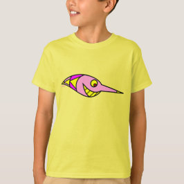 魚のおもしろい子供のシャツ Tシャツ