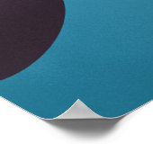 魚のおもしろい怪物が子供を話す ポスター (角)