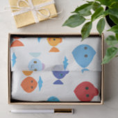 魚のおもしろい漫画 薄葉紙 (ギフト)