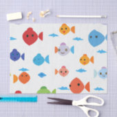 魚のおもしろい漫画 薄葉紙 (クラフト)