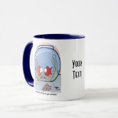 魚のおもしろい物語のマグカップ マグカップ (正面左)