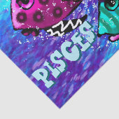 魚のお洒落トリオの魚座のデカパーソナライズされたップ 薄葉紙 (詳細)