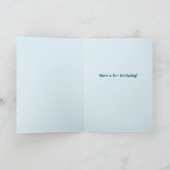 魚のかわいいカスタマイズ誕生日カード カード (内部)