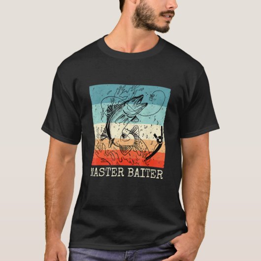 魚のためのフィッシングデザイン 3 Tシャツ (正面)