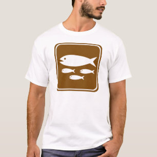 魚のふ化場のハイウェーの印 Tシャツ