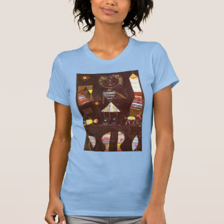 魚のまわりにたち Tシャツ