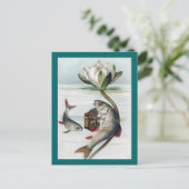 魚のアコ遊デオンとスイレン ポストカード (スタンド正面)