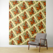 魚のアンティークタイル古いアート古代 タペストリー (インサイチュ)