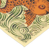 魚のアンティークタイル古いアート古代 テーブルクロス (アングル)