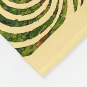 魚のアンティークタイル古いアート古代 フリースブランケット (角)