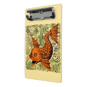 魚のアンティークタイル古いアート古代 ミニクリップボード (アングル2)