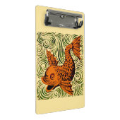 魚のアンティークタイル古いアート古代 ミニクリップボード (アングル)