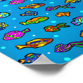 魚のアート ポスター (角)