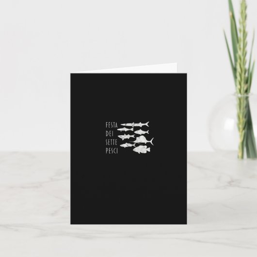 魚のイタリアT – クリスマスイブ7魚Tee カード (正面)
