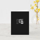 魚のイタリアT – クリスマスイブ7魚Tee カード (黄色い花)