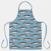 魚のイラストレーションの色 エプロン (正面)