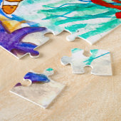 魚のオレンジの海ザシープリスクール子供へ下 ジグソーパズル (側面)