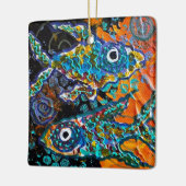 魚のオーナメント セラミックオーナメント (左)