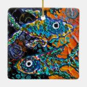 魚のオーナメント セラミックオーナメント (裏面)