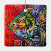 魚のオーナメント セラミックオーナメント (裏面)