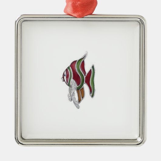魚のオーナメント メタルオーナメント (正面)