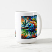 魚のカラフルコーヒーマグ コーヒーマグカップ (正面右)