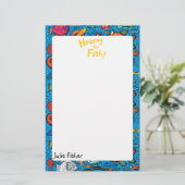 魚のカラフル友 便箋 (スタンド正面)