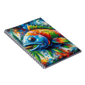 魚のカラフル螺旋ノート ノートブック (右側)