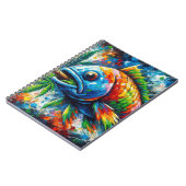 魚のカラフル螺旋ノート ノートブック (左側)