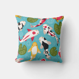 魚のカラフル装飾的な目を引く クッション