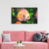 魚のカンバスを広げる キャンバスプリント (インサイチュ (リビング))