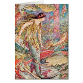 魚のカードの人魚の女王 (正面)