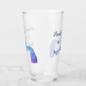 魚のガラスパイントのタンブラーのような人魚の飲み物 タンブラーグラス (左)