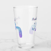 魚のガラスパイントのタンブラーのような人魚の飲み物 タンブラーグラス (右)