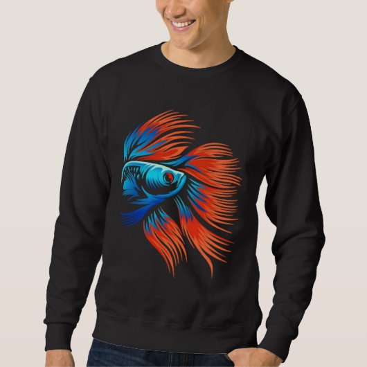 魚のクラシック スウェットシャツ (正面)