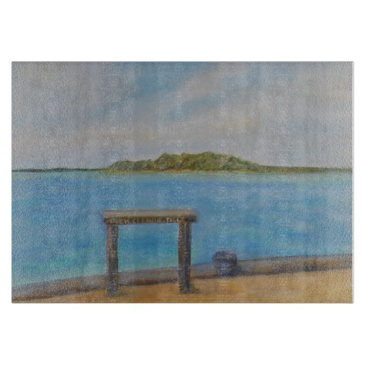 魚のクリーニングのテーブルのまな板 カッティングボード (正面)