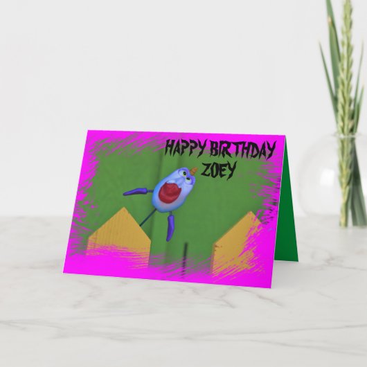魚のクローズアップ誕生日カードデイカード カード (正面)