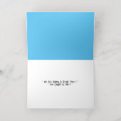 魚のグリーティングカードを取った 箔グリーティングカード (内側レイダウン)