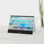 魚のグリーティングカード カード (裏面)