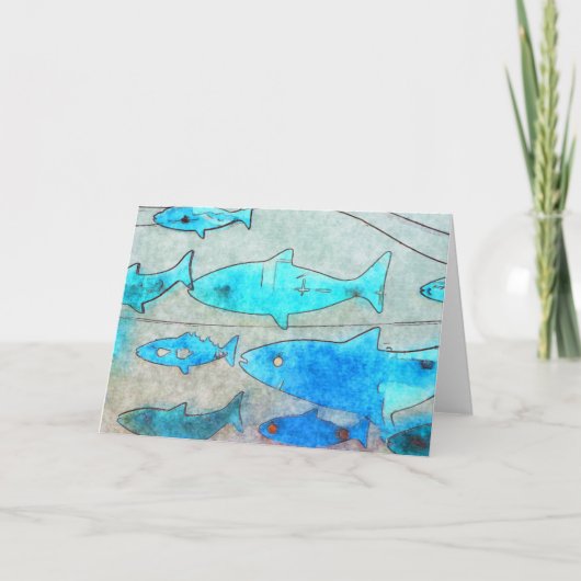 魚のグリーティングカード カード (正面)
