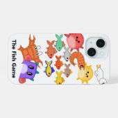 魚のゲームの電話ケース iPhone 15ケース (裏面横)