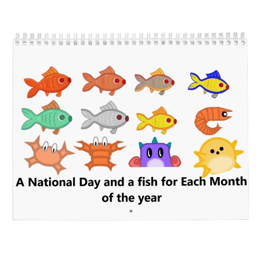 魚のゲームカレンダー カレンダー (裏面)